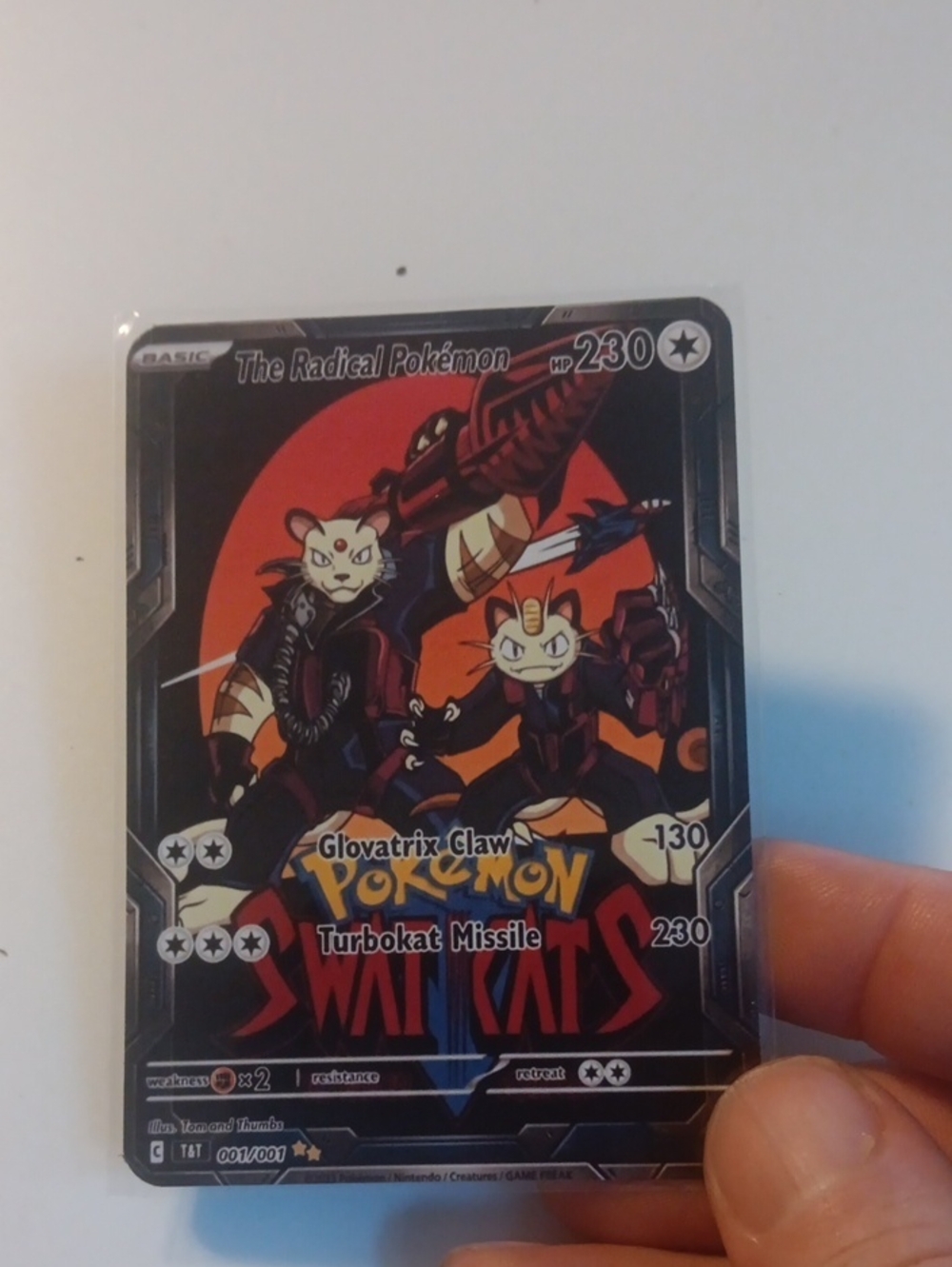 The Radical Swatkats Collectible Card - Black/Red